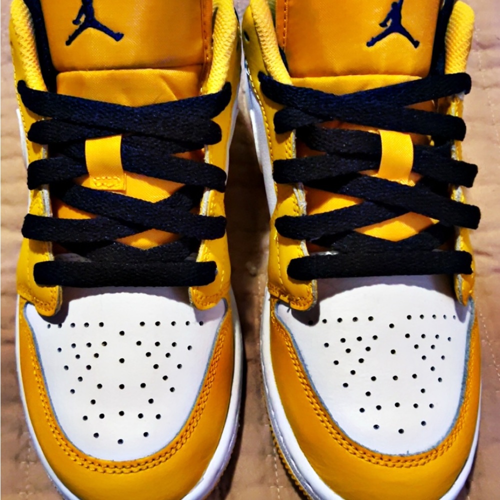 Kids Yellow and White Sneakers